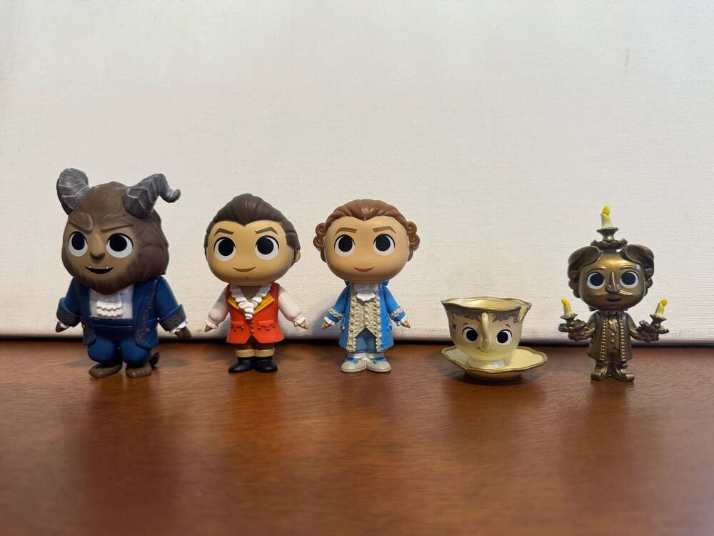 Funko Mystery Minis Disney Beauty and The Beast 5 Piece Figure Lot Beast Prince
